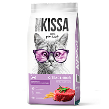 Сухой корм для стерилизованных кошек с Телятиной ТМ «KISSA» 0,75 кг (пакет)