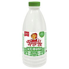 Кефир 2,5% бут. ПЭТ 900мл/6шт/Фрау Му