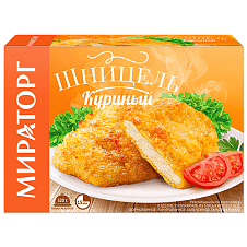 Шницель куриный ЗАМ, 360г/9шт/МИРАТОРГ