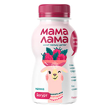 Йогурт питьевой Мама Лама с малиной 2,5% 200г