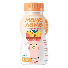 Йогурт питьевой Мама Лама с персиком 2,5% 200г