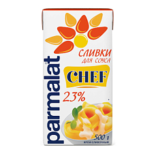 Сливки Parmalat Chef для соуса у/паст. 23% 500г Brik Slim
