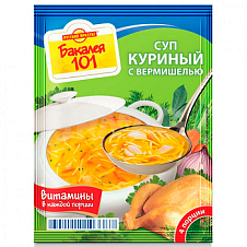 Суп "Бакалея 101" Куриный со вермишелью 60г/25 , ТМ РП