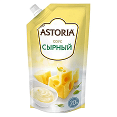 Соус на основе раст. масел Сырный 20% /180г/28шт/ТМ Астория