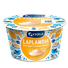 Йогурт Сливочный VIOLA Laplandia со вкусом крем-брюле мдж 7,2% 180г new