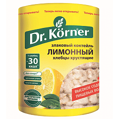 Хлебцы "Злаковый коктейль" лимонный 0,1кг Dr. Korner