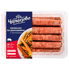 ПФ КОЛБАСКИ ПО-ДОМАШНЕМУ С ЧЕСНОКОМ ОХЛ ЗА ЛОТ ШТ 0.45КГ (ТМ ЧЕРКИЗОВО)