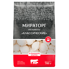 Пельмени Классические ЗАМ, 700г/10шт/МИРАТОРГ