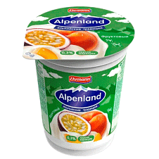 Альпенлэнд продукт йог. пастер. Персик-маракуйя 0,3% 320г