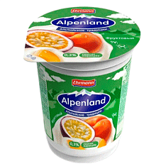 Альпенлэнд продукт йог. пастер. Персик-маракуйя 0,3% 320г