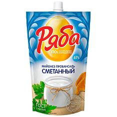 Майонез Сметанный Провансаль 50,5% 330г/16шт/ТМ Ряба