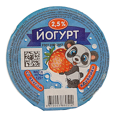 Йогурт "ИСАЕВ" клубника мдж 2,5% 125гр.