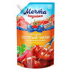 Кетчуп "Мечта Хозяйки" острый чили 350г