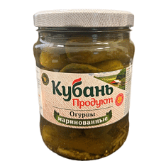 КУБАНЬ ПРОДУКТ огурцы маринованные ст.б. 950г