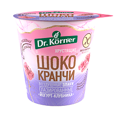 Продукт зерновой Шококранчи злак. Клубничные с йогуртом глазир. 0,04кг*8шт Хлебпром