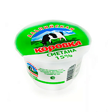 Мол. продукт Альпийская Коровка с з.м.ж.15% 180г (произв. по тех. сметаны)