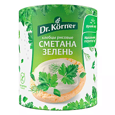 Хлебцы Рисовые со сметаной и зеленью 0,08кг Dr.Korner