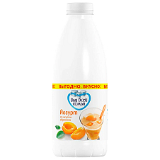 Йогурт питьевой Для Всей Семьи Абрикос 1% 930г