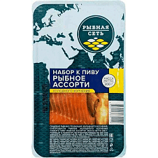 Набор к пиву  Рыбное ассорти  х/к г/с "Рыбная сеть" 200 г 1/9. РАСПРОДАЖА