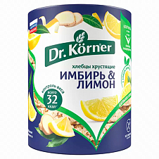 Хлебцы "Кукурузно-рисовые" с имбирем и лимоном 0,09кг Dr. Korner