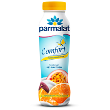 Йогурт питьевой Parmalat Comfort апельсин-маракуйя б/лакт. 1,5% 290г PET