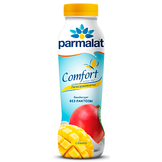 Йогурт питьевой Parmalat Comfort манго б/лакт. 1,5% 290г PET