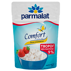 Творог Parmalat Comfort Рассыпчатый б/лакт. 9% 6х260г Doy pack