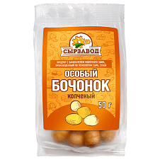 Продукт с ЗМЖ "Особый Бочонок" копченый "Сырзавод" 50г/12шт/Адыгея