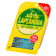 Сыр полутвердый Laplandia «Лёгкий» фасованный. мдж в сух.вещ-ве 33%, 225г