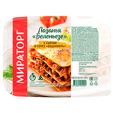 Лазанья Болоньезе с сыром в соусе Бешамель ЗАМ, 350г/6шт/МИРАТОРГ