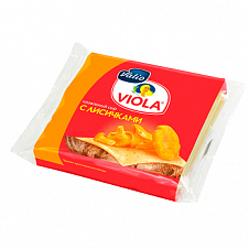 Сыр плавленый Виола нарезка с лисичками в ломтиках 140г.