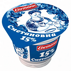Сметана Сметановна 15% 185г