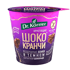 Продукт зерновой  Шококранчи  гречневые в темном шоколаде 0,04кг*8шт Хлебпром