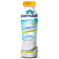 Йогурт питьевой Parmalat Comfort натуральный б/лакт. 1,7% 290г PET