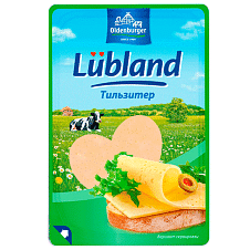 Сыр полутв. Oldenburger Тильзитер 45%, ломтики, 125г/9шт/Бобровский