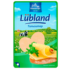 Сыр полутв. Oldenburger Тильзитер 45%, ломтики, 125г/9шт/Бобровский