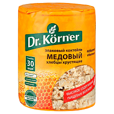 Хлебцы "Злаковый коктейль" медовый 0,1кг Dr. Korner