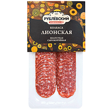 Лионская с/к, нарезка 80г/8шт/ТД Рублевский