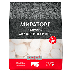 Пельмени Классические ЗАМ, 400г/16шт/МИРАТОРГ