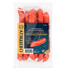 Колбаски По-Охотничьи п/к МГА 0,3 кг (45 суток)