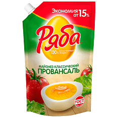 Майонез Провансаль Классический 50,5% 650г/16шт/ТМ Ряба