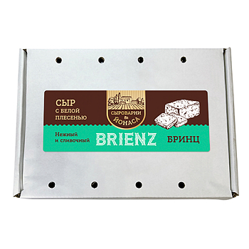 Сыр с белой плесенью Бринц (Brienz) 50%, вес 0,5-0,6кг/Сыроварни ЙОНАСА