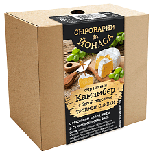 Сыр Камамбер тройные сливки 64%, 80г/4шт/Сыроварни ЙОНАСА