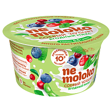130г Nemoloko продукт соевый Ягодный микс с пробиотиками, витаминами и мин. веществами