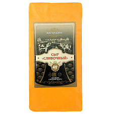 Сыр "Сливочный" 45,0% ж. брус 4,5кг ТМ Воложин