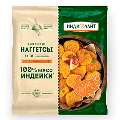 Наггетсы из индейки хрустящие, ЗАМ, 0.8кг/10шт/ТМ Только