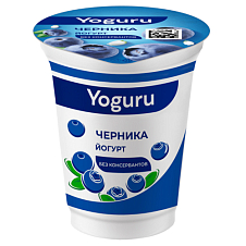 Йогурт "YOGURU" 1,5% стакан 310г черника
