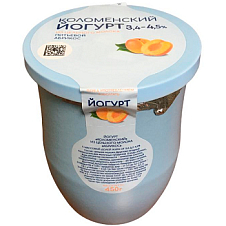 Йогурт питьевой Коломенский Абрикос 3,4-4,5%ж 450г/4 Крынка