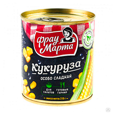 Кукуруза сахарная  "Фрау Марта" ж/б 310г