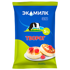 Творог  Экомилк ФлоуПак 5% 180 г.